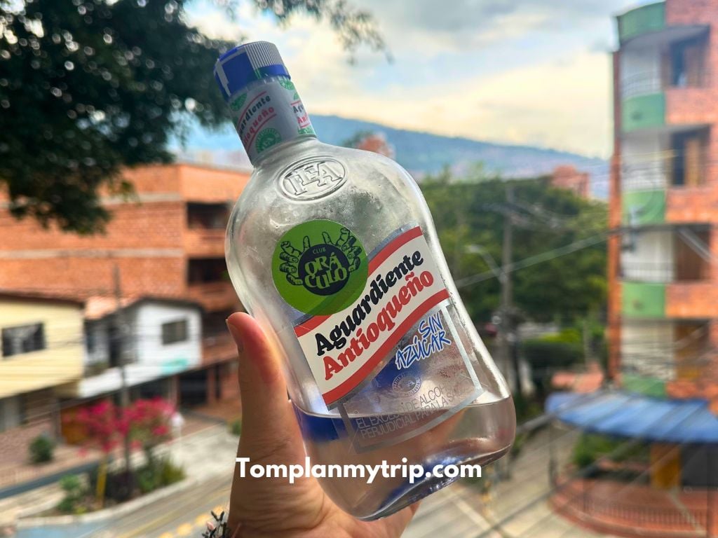 Aguardiente bottle