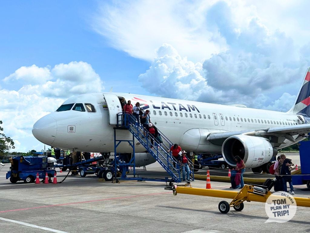 Satena plane - Airport Leticia Amazon Colombia