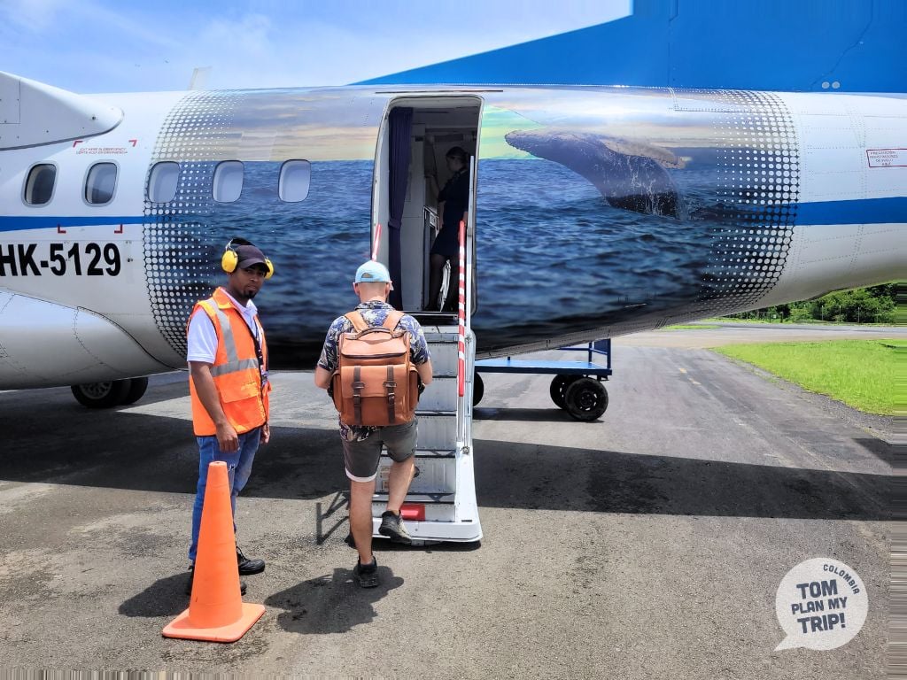 Airport plane Bahia Solano Pacific Coast Colombia - Tom