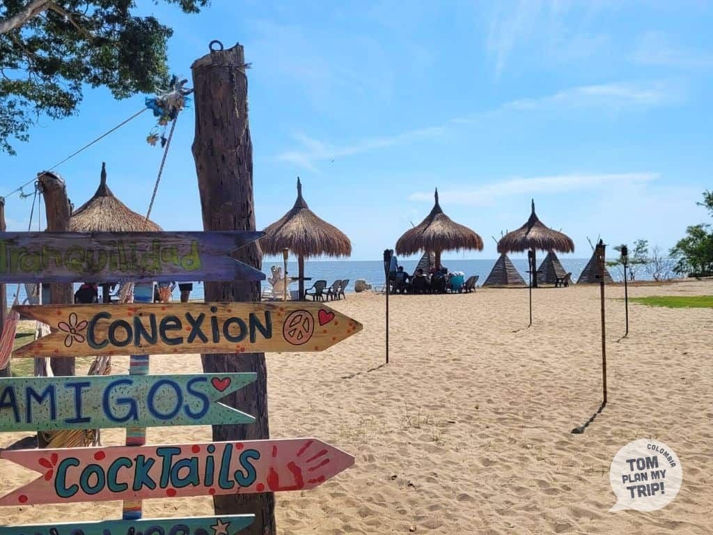 Barbacoa Beach in Isla Barú -Rosario Islands - Cartagena Colombia - Eastern Caribbean Coast