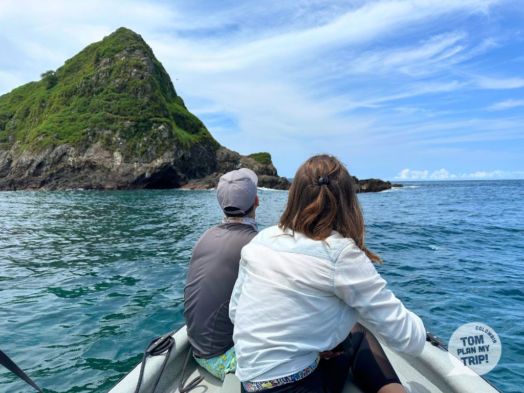 Boat Tour whales Bahia Solano Pacific Coast Colombia - snorkeling