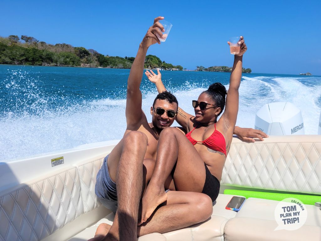 Boat yate to Rosario Islands - Cartagena Colombia - Eastern Caribbean Coast