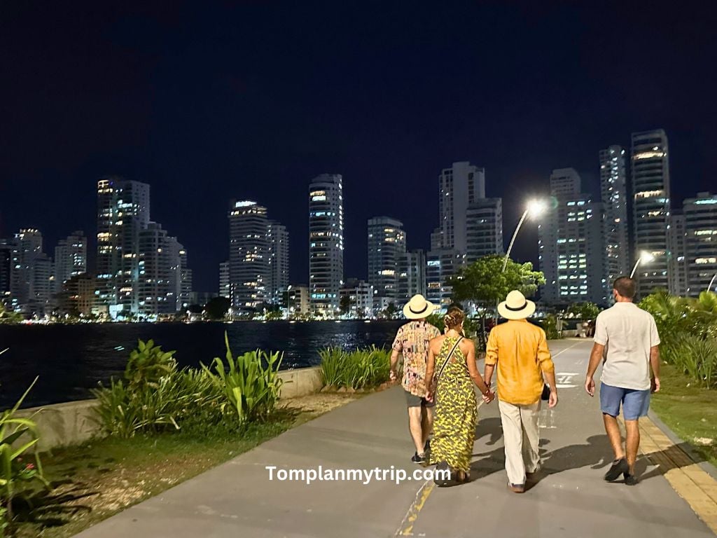 Bocagrande at night Espeute family