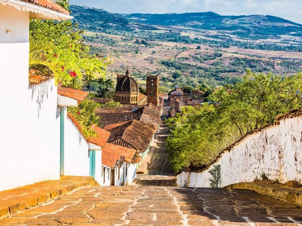 Boyaca & Santander - Barichara - colorful street