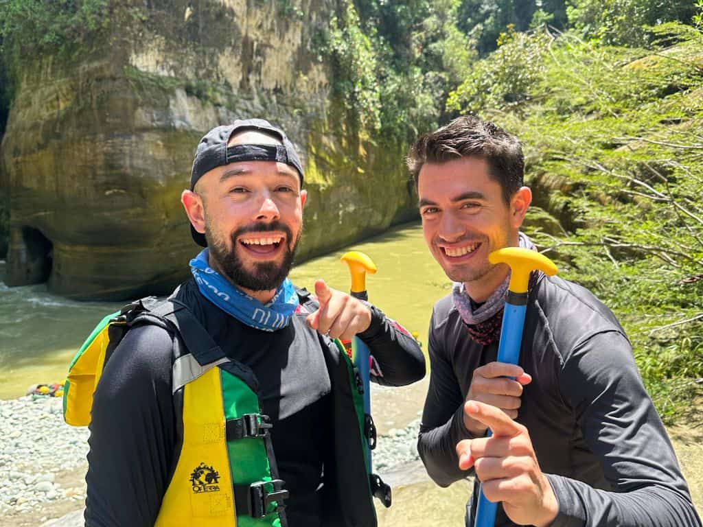 Tom & Adrien Guejar rafting