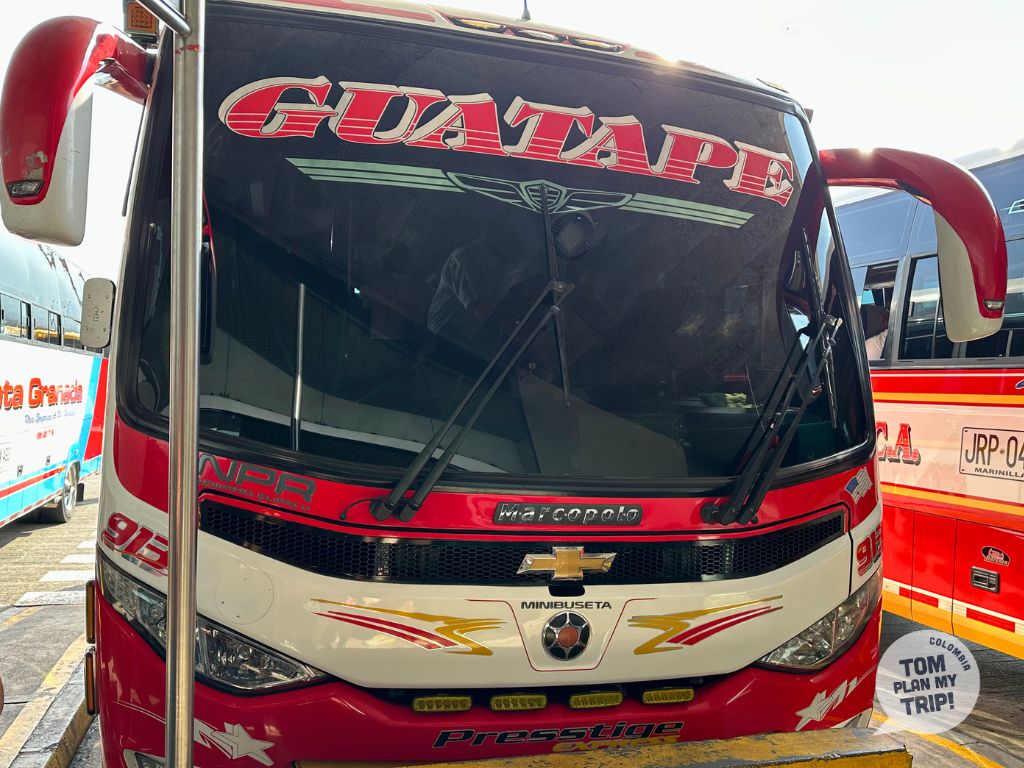 Bus to Guatape Antioquia