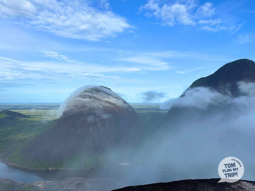 Cerros de Mavecure with clouds - Guania Colombia - Amazon Gateway