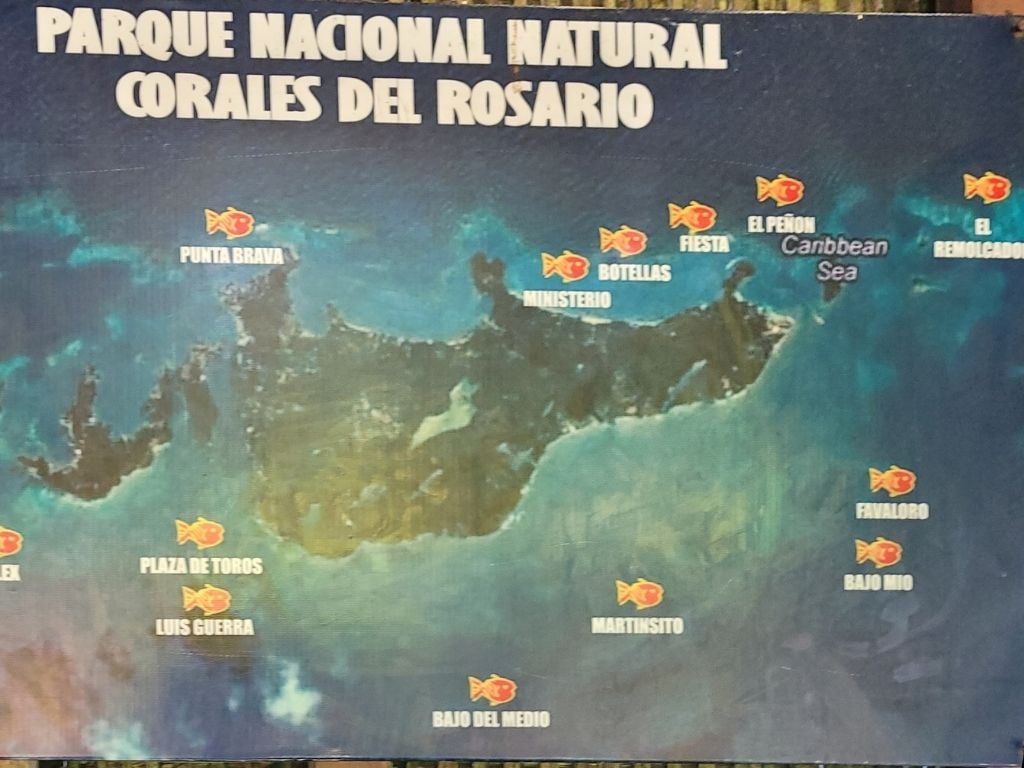 Diving spot Isla Grande