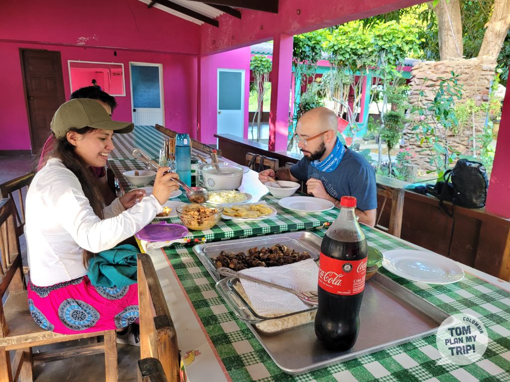 Food in Nazaret Macuira National Park - La Guajira Desert Colombia - Eastern Caribbean Coast - Tom