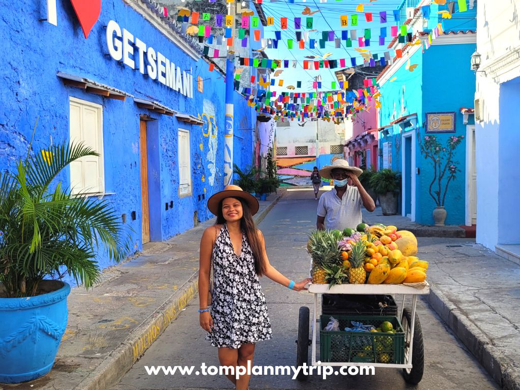 Getsemani street fruits Cartagena