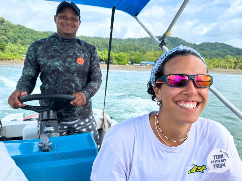 Guides Nabuga and whales tour - Bahia Solano Pacific Coast Colombia - boat