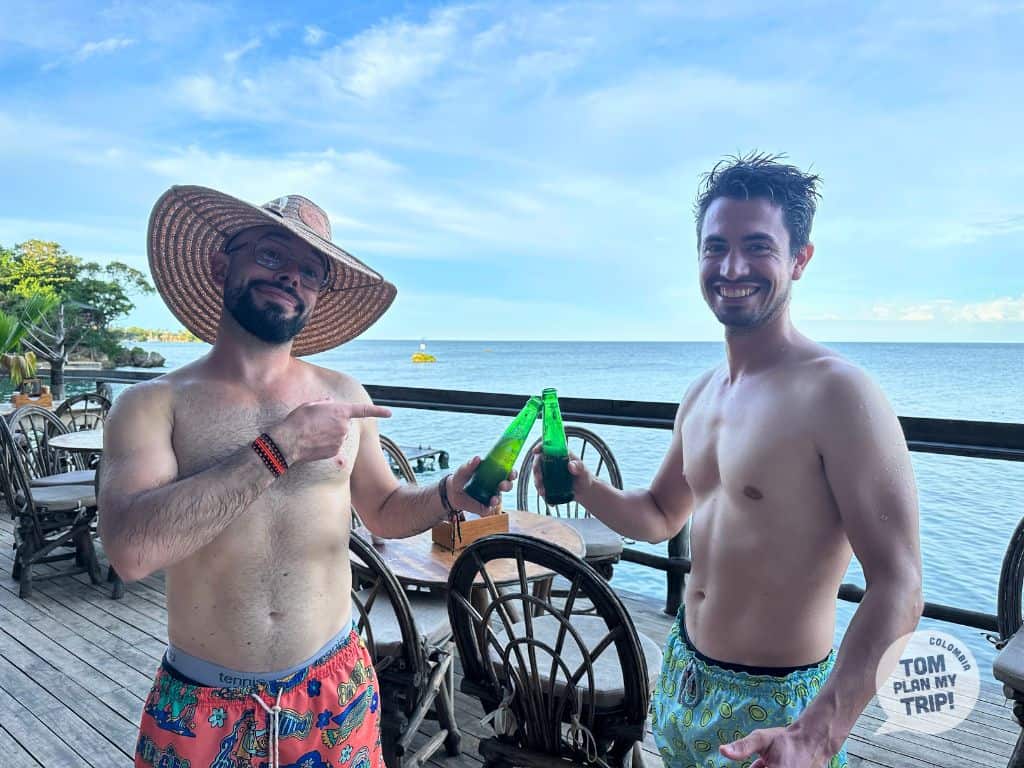 Isla Fuerte - La Playita Bar beer - West Caribbean Coast - Tom Adrien