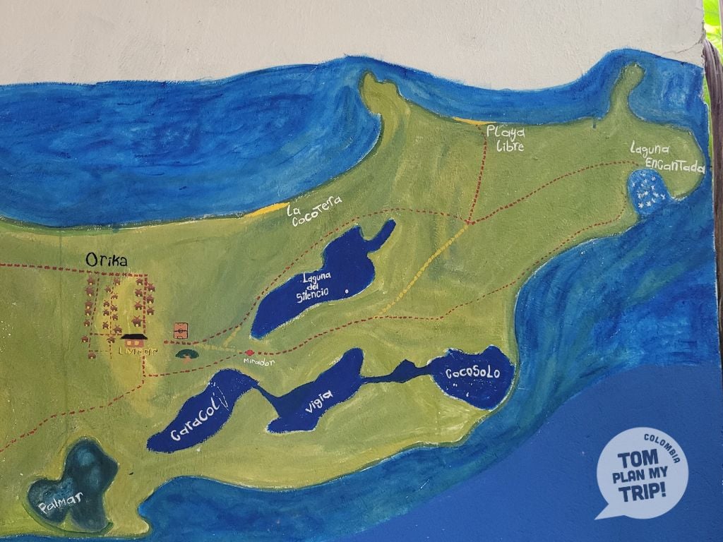 Isla Grande map