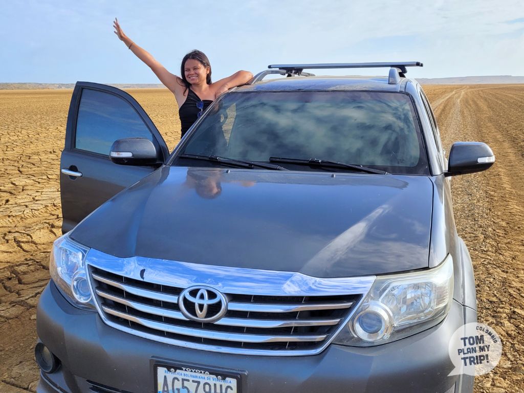 Jeep in La Guajira Desert Colombia - Eastern Caribbean Coast - Aleja