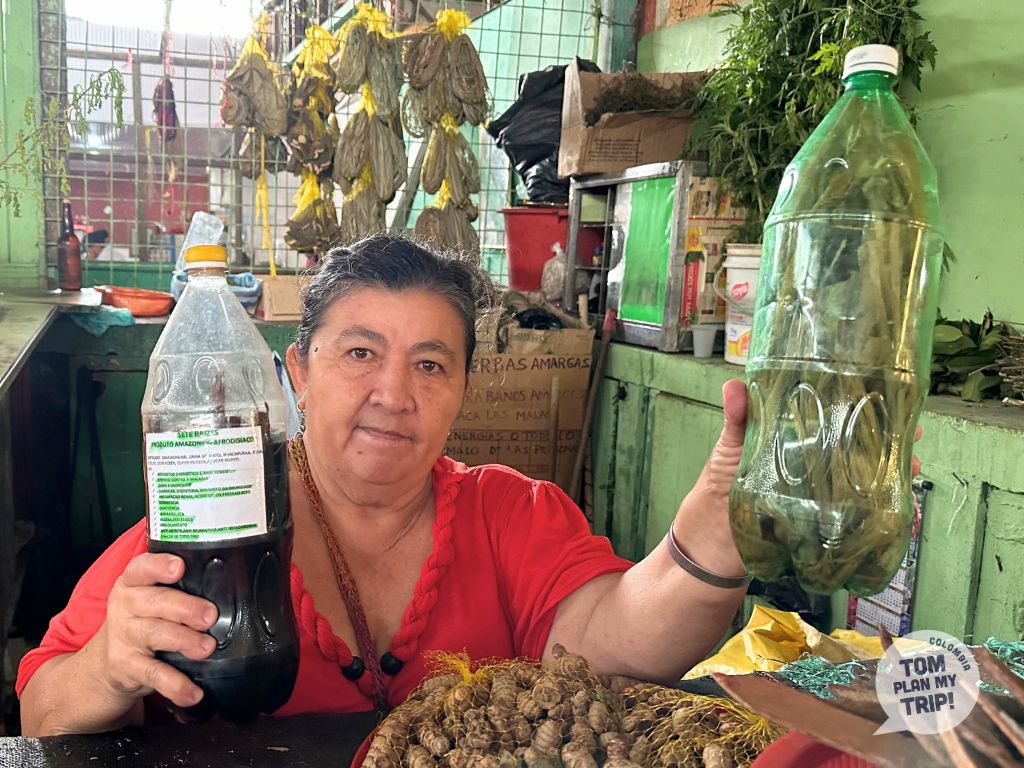 Native in Leticia Market Amazon Colombia