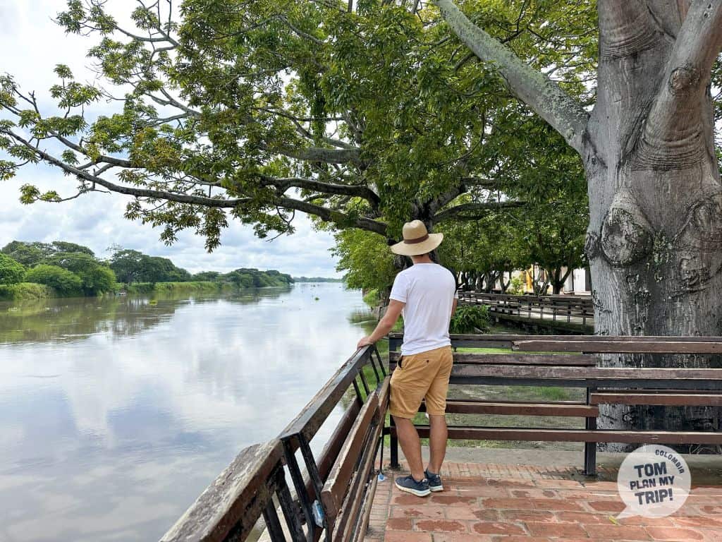 Malecon Magdalena River in Santa Cruz de Mompox - East Caribbean Coast Colombia - Adrien