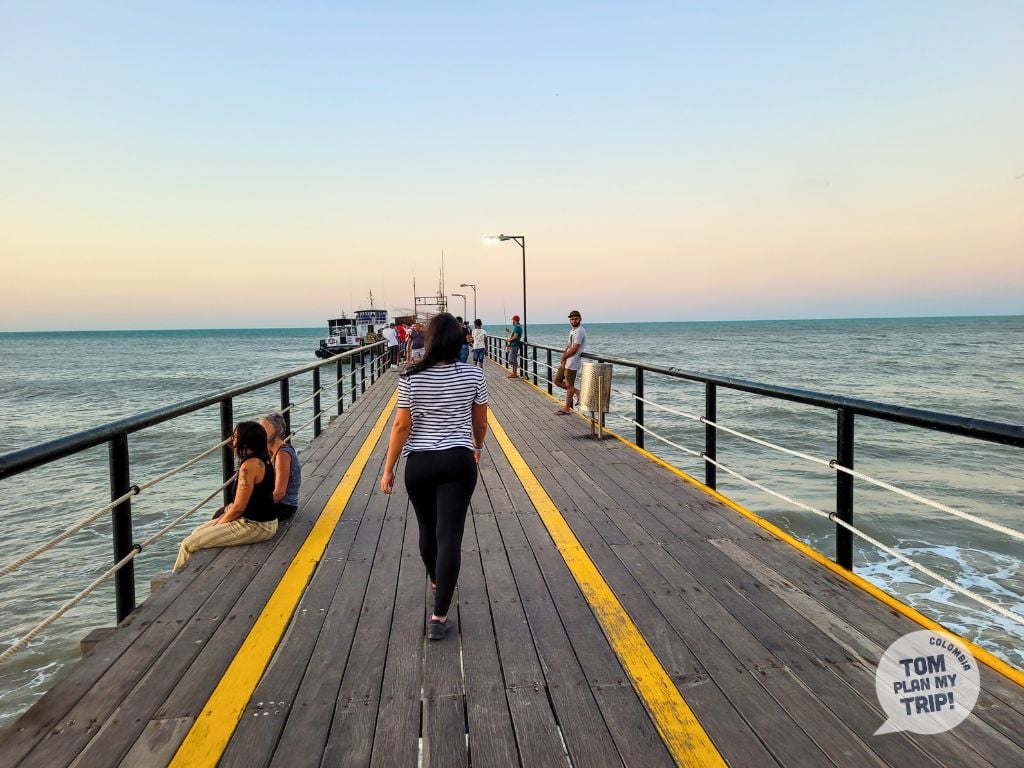 Malecon Street and Mochilas Wayuu in Riohacha La Guajira Colombia - Eastern Caribbean Coast - Aleja