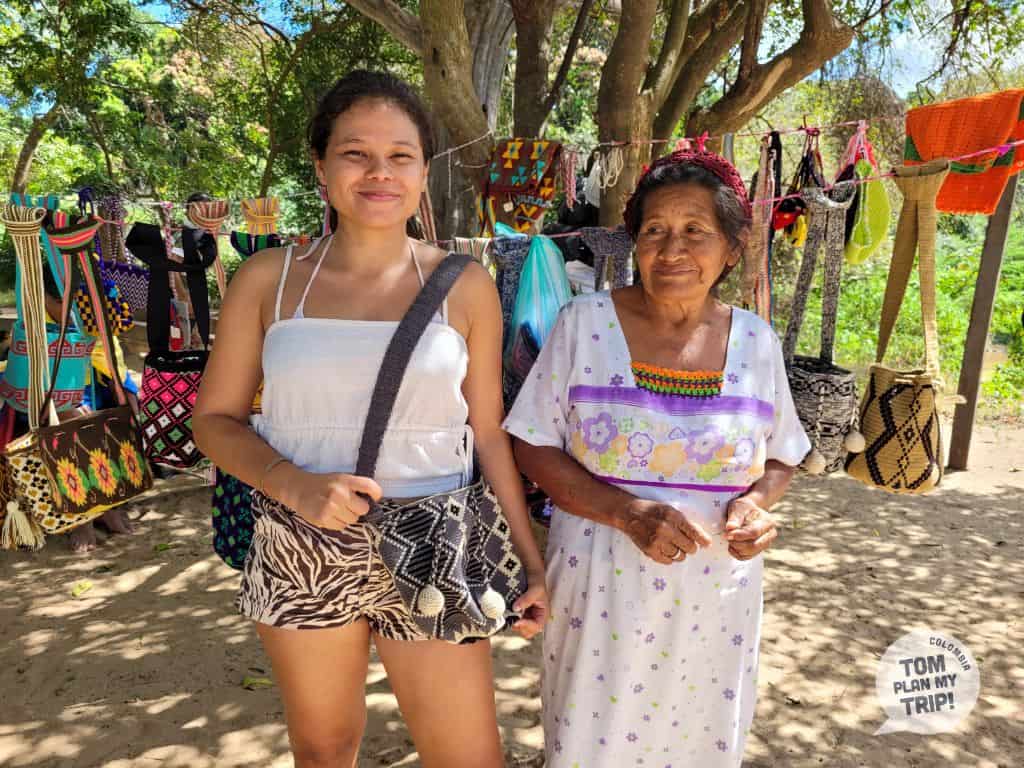 Mochila Wayuu in Macuira National Park - La Guajira Desert Colombia - Eastern Caribbean Coast - Aleja y wayuu