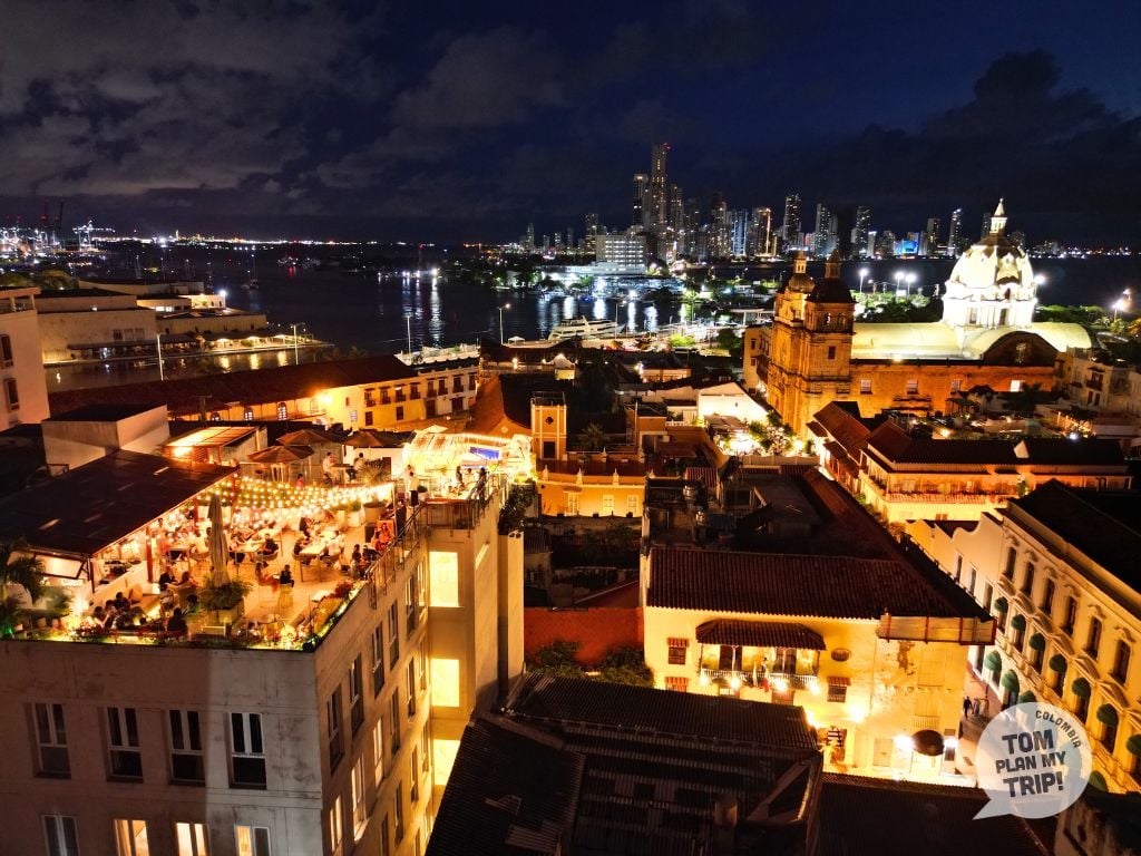 Movitch rooftop - Historic Center - Cartagena Night - Colombia - Eastern Caribbean Coast