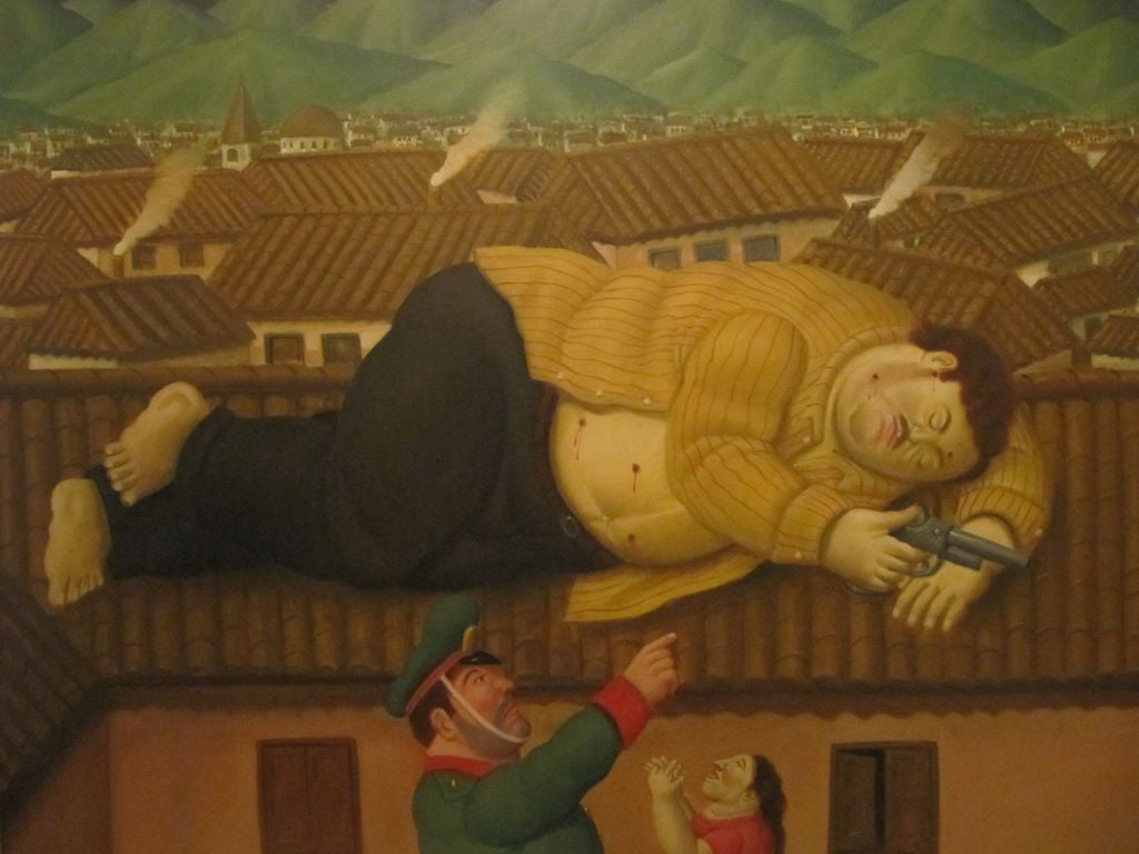 Pablo Escobar Painting Botero