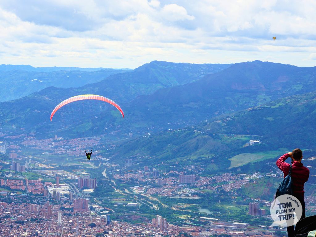 Paragliding in San Felix Medellin Antioquia Colombia