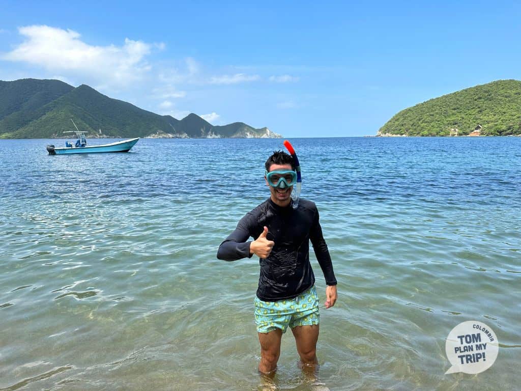 Adrien in Playa Cinto in Tayrona Park - Santa Marta - Eastern Caribbean Coast - colombia