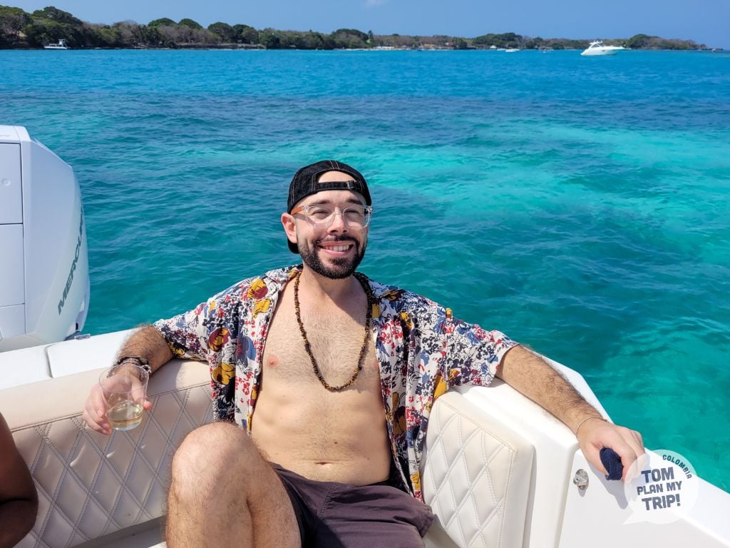 Private Boat in Rosario Islands - Cartagena Colombia - Eastern Caribbean Coast - Tom