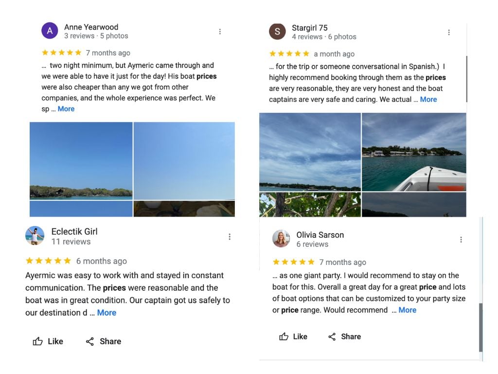 Reviews Aymeric prices