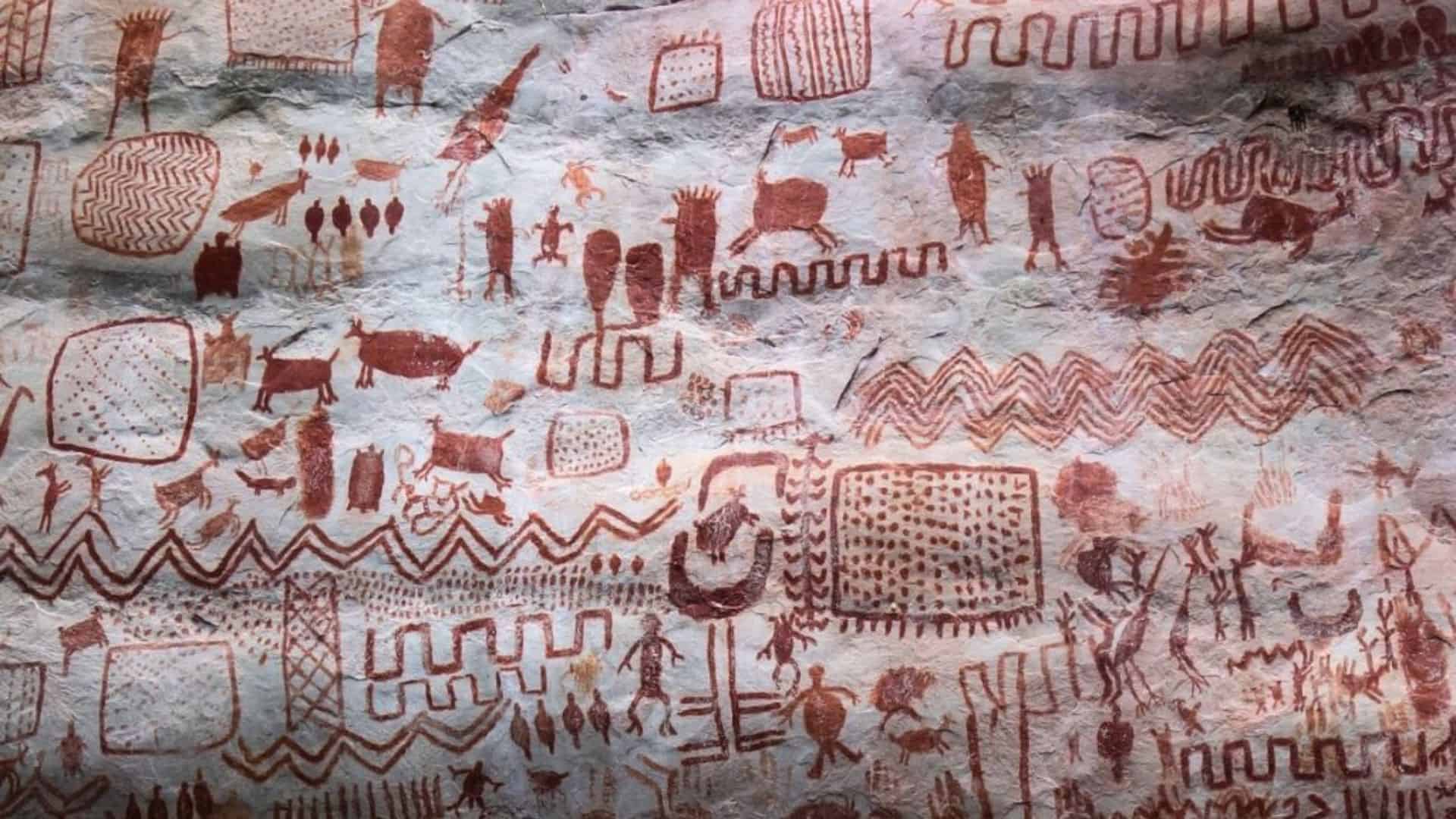 San José Del Guaviare - rock painting Cerro Azul - Amazon Gateway - large