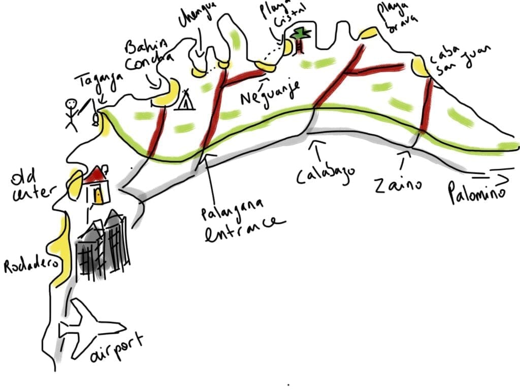 Plages autour de Santa Marta