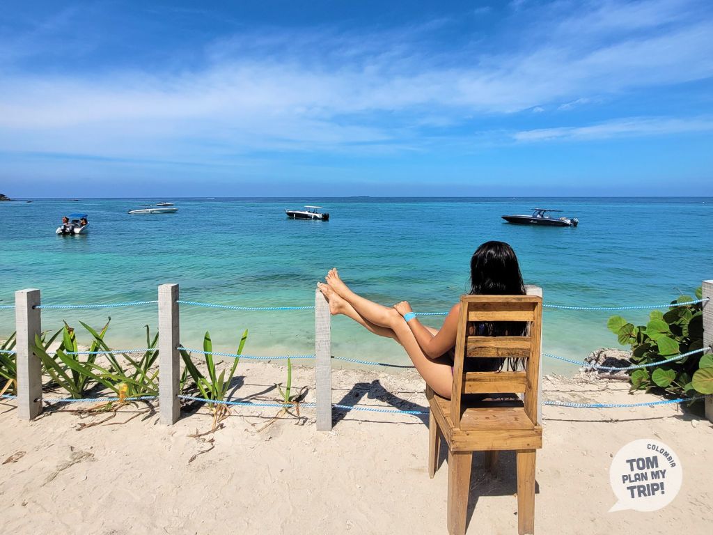 Sol y Papaya Beach in Isla Grande - Rosario Islands - Cartagena Colombia - Eastern Caribbean Coast
