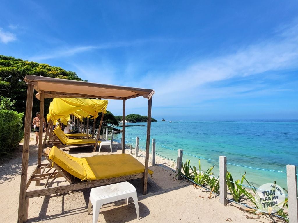 Sol y Papaya Beach Isla Grande in Isla Grande - Rosario Islands - Cartagena Colombia - Eastern Caribbean Coast