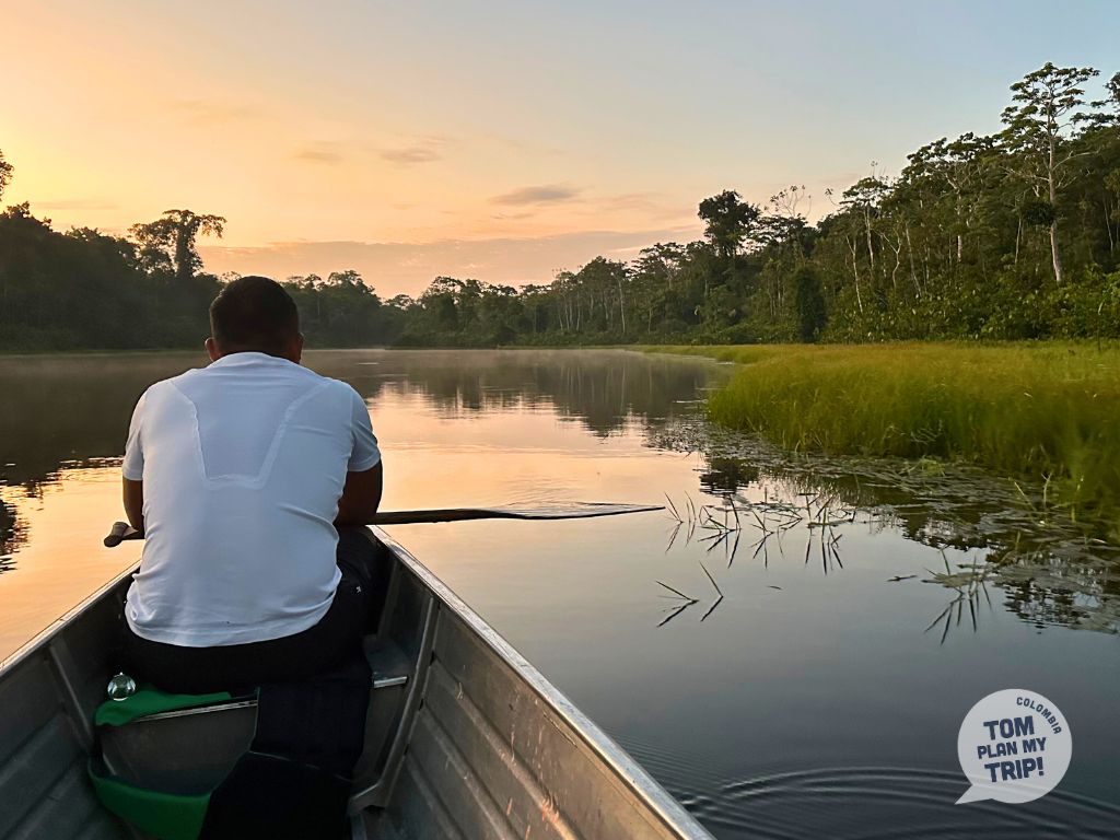 Sunrise Boat in Marasha Amazon