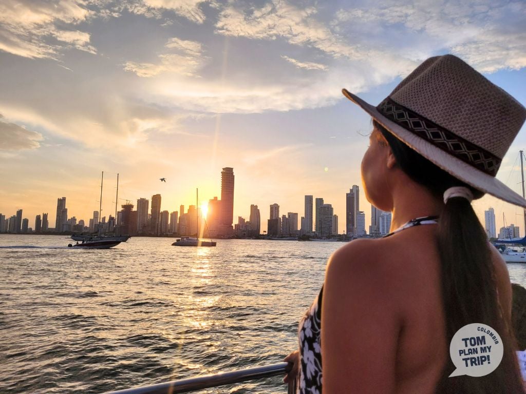 Sunset from Bonavida Boat - Cartagena Colomba - Eastern Caribbean Coast - Aleja