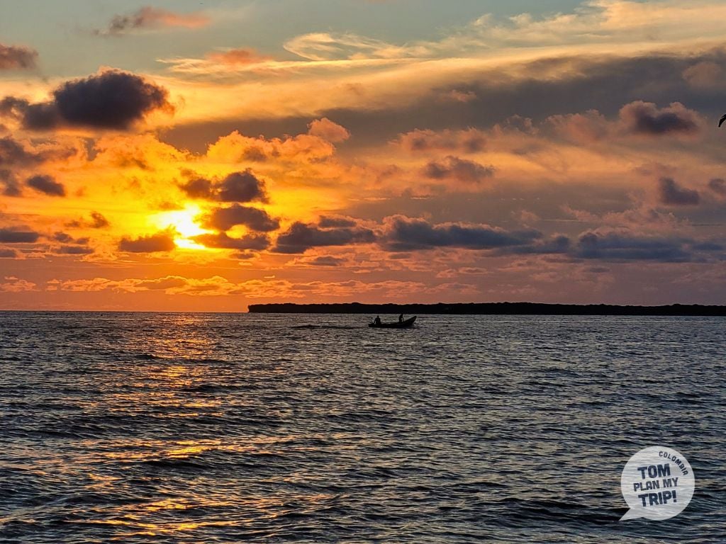 Sunset in Rosario Islands - Cartagena Colombia - Eastern Caribbean Coast