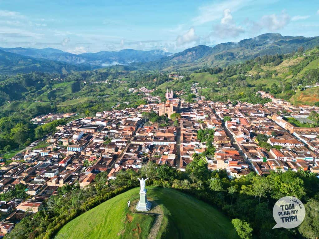 Town Jerico Antioquia Colombia - Drone