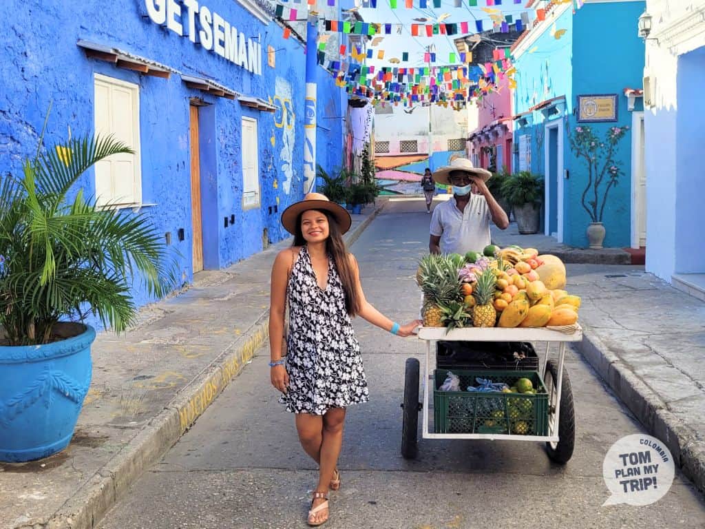 Vendors of Fruits in Getsemani - Cartagena Colombia - Eastern Caribbean Coast - Aleja