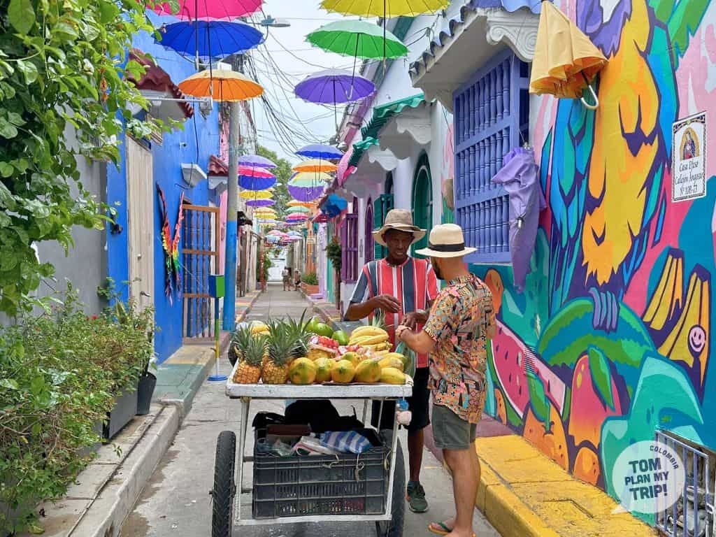 Vendors of Fruits in Getsemani - Cartagena Colombia - Eastern Caribbean Coast - Tom