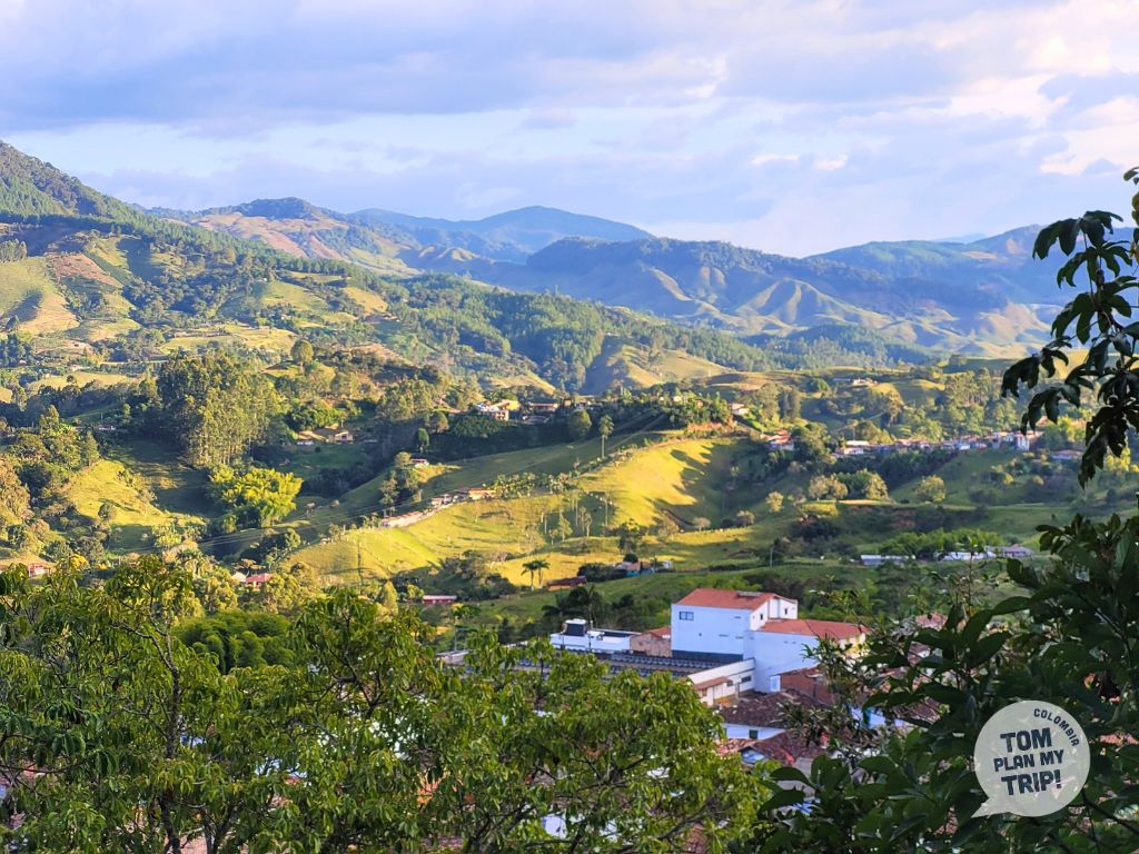 View from El Morro Jerico Antioquia Colombia