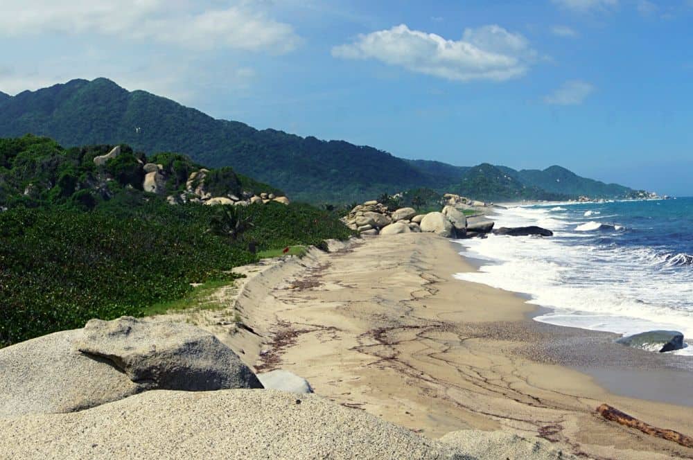 walk along the beach Tayrona