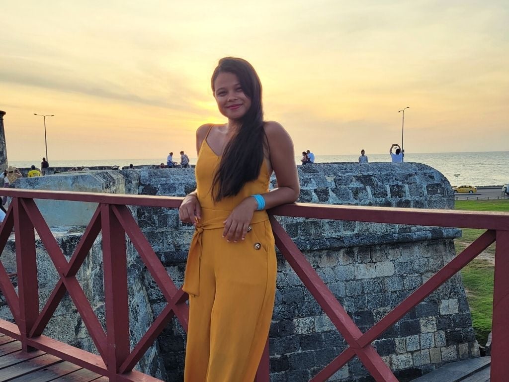 Wall city cartagena sunset