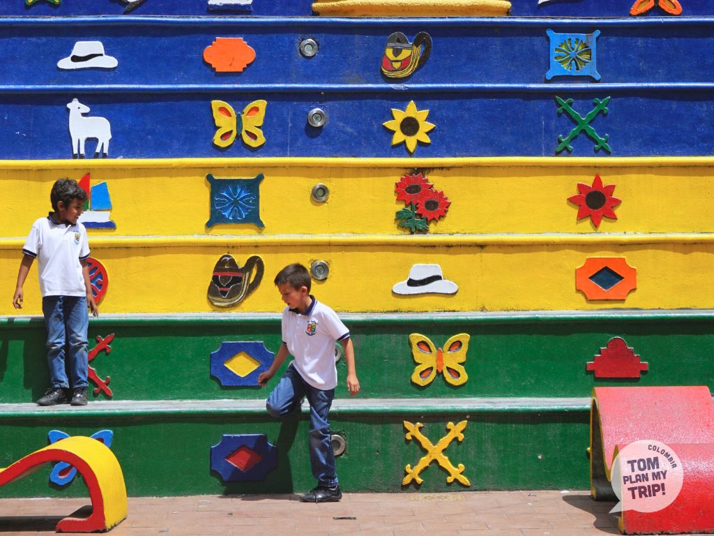 Zocalo Square Guatape Antioquia Colombia